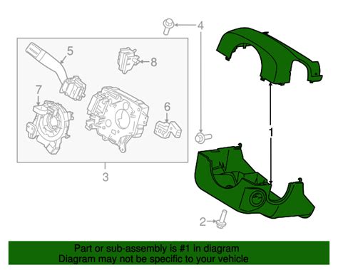 2018 2020 Lincoln Navigator OEM Shroud Assembly Steering Column JL7Z