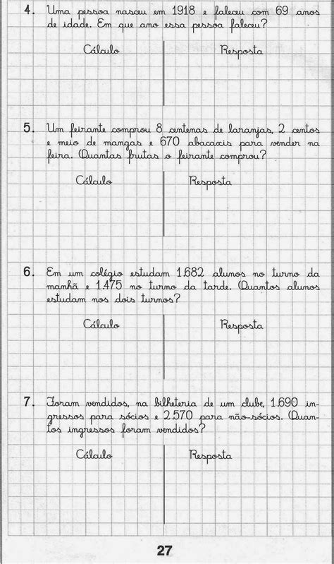 Pedagogia Cia Atividades de Matemática do 5º ano para imprimir