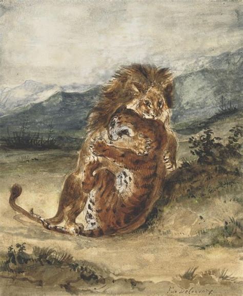 Eugene Delacroix Lion