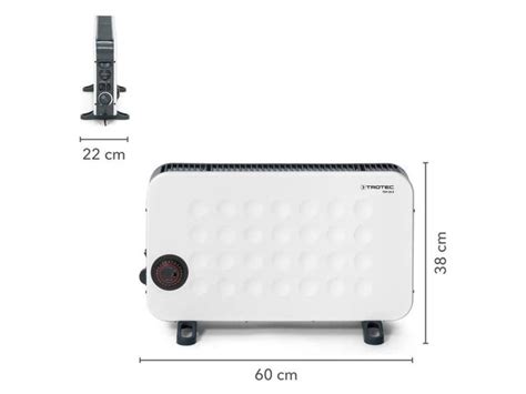 Convecteur Design Lectrique Monophas Blanc Tch E Trotec