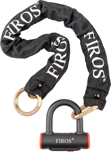 Firos Motorcycle Chain Lock Ft Heavy Duty Anti Theft Bike Chain