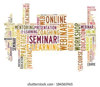 Webinar Word Cloud Stock Illustration 184365965 Shutterstock