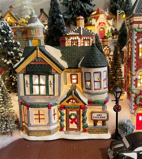 Creating a Little Christmas Magic with a Miniature Christmas Village - my home of all seasons