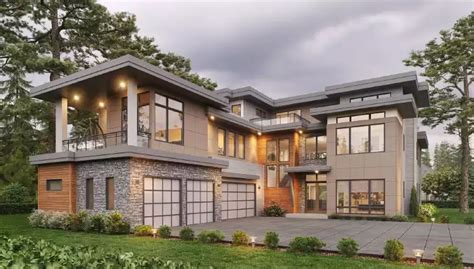 3 Story Modern Contemporary House Plans - Home Alqu