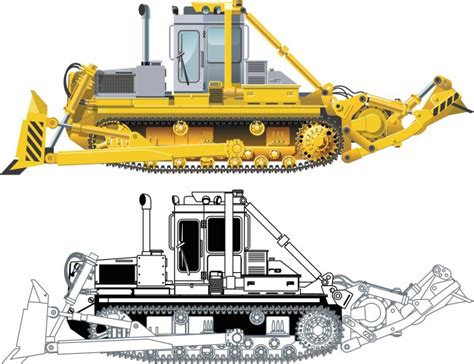 Bulldozer Vector Images Over 18 000