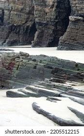 Close Cliffs Caves Catedrais Beach Cathedrals Stock Photo 2205512215 ...