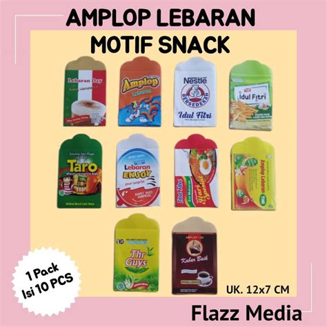 Jual AMPLOP LEBARAN VIRAL SNACK MURAH MOTIF RANDOM Shopee Indonesia