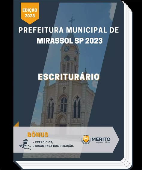 Apostila Escritur Rio Prefeitura De Mirassol Sp M Rito Apostilas