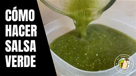 Cómo hacer Salsa Verde en 2 minutos YouTube