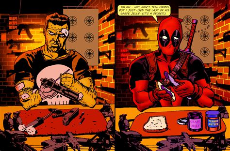 Heres A Punisher Piece I Did Complete With The Gag Deadpool Variant