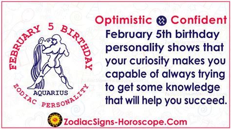 February 5 Zodiac (Aquarius) Horoscope Birthday Personality and Lucky Things | ZSH