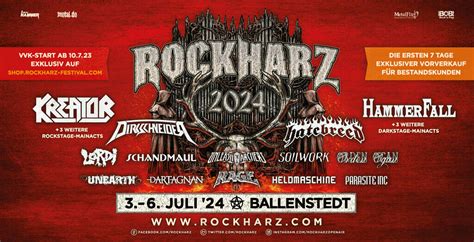 Rock Harz Line Up By Day And Time Metal Sound Magazine