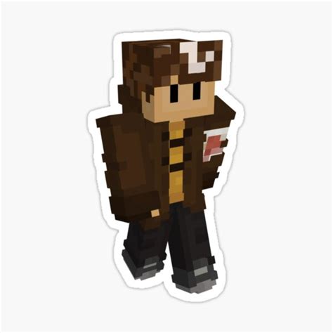 Wilbur Soot Minecraft Skin Sticker For Sale By Chocolatecolors