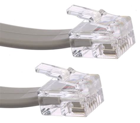 Rs Pro Rs Pro Grey 3m Telephone Extension Cable Male Rj12 Male Rj12 Pvc 446 664 Rs Components