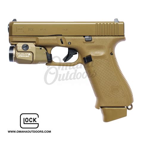 Glock 19X Gen 5 Coyote Tan Pistol 17 19 RD 9mm Streamlight TLR7A