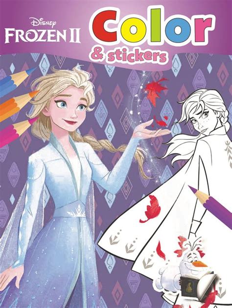 Kleurboek Frozen Met Stickers Bol