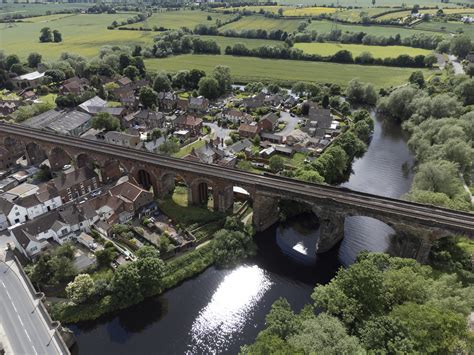 Yarm Aerial Image Railway Viaduct Over The River Tees Flickr