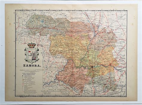 Mapa Provincia De Zamora Instituto Geogr Fico Y Estadistico By Chias