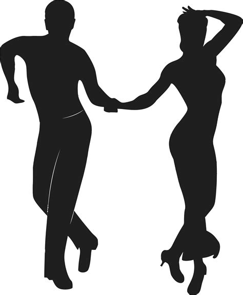 Romantic dancers silhouette png transparent clip art image – Artofit