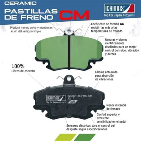 Pastilla Freno Ceramica Delanteras Yamaha Crypton Fi Japones Moto