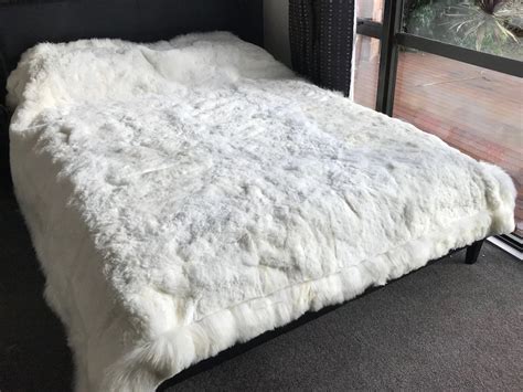 White Alpaca Fur Bedspread Super Alpaka Home Decor Superalpaka