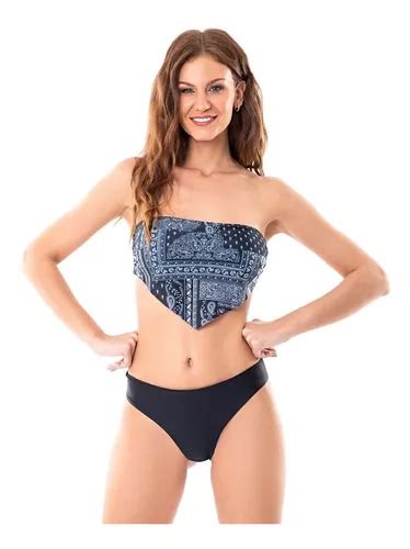 Corpiño Bando Bandana Bikini Malla Mujer Cocot Art 12804