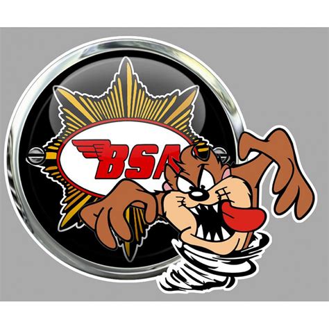 BSA Left TAZ Laminated Decal Cafe Racer Bretagne Clicboutic