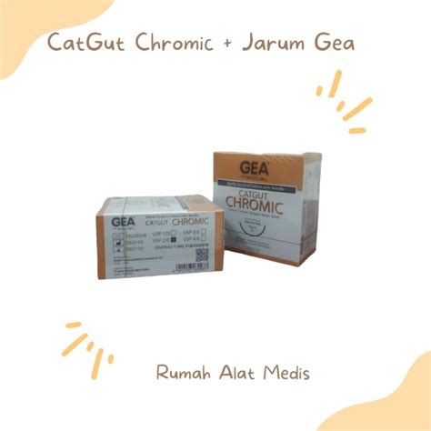 Jual Per Box Chromic Plus Jarum GEA 2 0 3 0 Benang Chromic Cat Gut