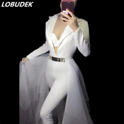 Buy Nightclub Prom Costume Female Singer Dancer Jazz Dj Ds Performance Jumpsuit