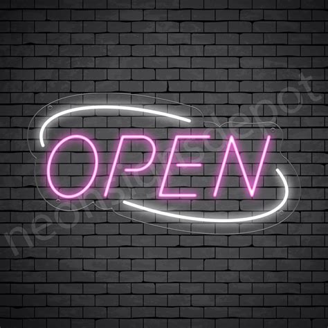 Deco Open Neon Sign - Neon Signs Depot