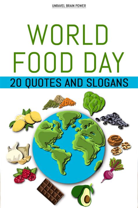 World Food Day 2022 : 20 Quotes and Slogans - Unravel Brain Power