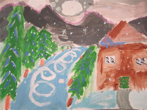 Think Create Art: Wonderful Winter Landscapes- 5th Grade