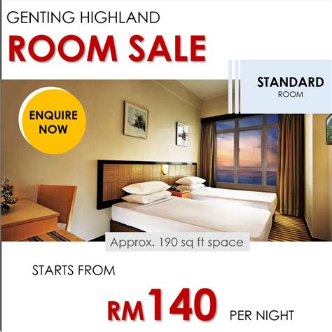 GENTING ROOM SALE Genting Hotel First World Hotel For 2 Or 3 Pax