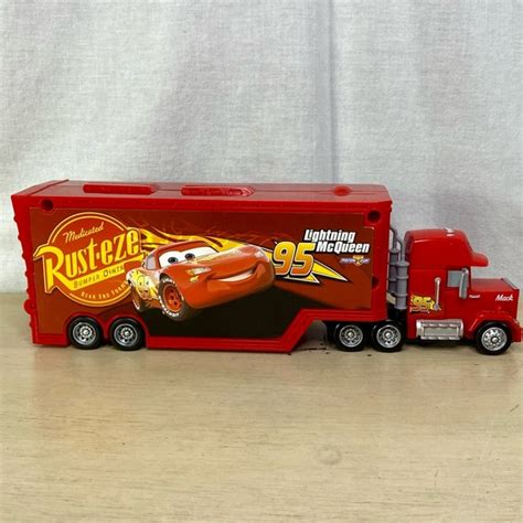 Disney Toys Disney Pixar Car Lightning Mcqueen Mack Truck Hauler