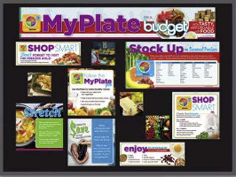 Myplate On A Budget Bulletin Board Kit Journal Of Nutrition Education