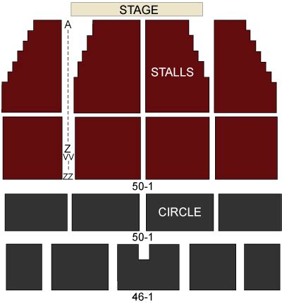 Dominion Theatre London - seating chart and stage