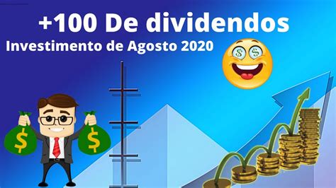 INVESTIMENTO APORTE DE AGOSTO 2020 CARTEIRA DE DIVIDENDOS COMPREI