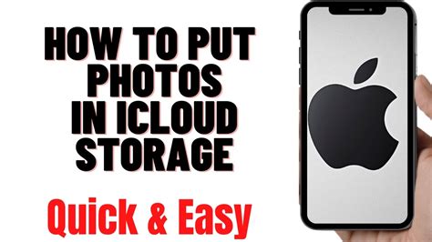 HOW TO PUT PHOTOS IN ICLOUD STORAGE YouTube