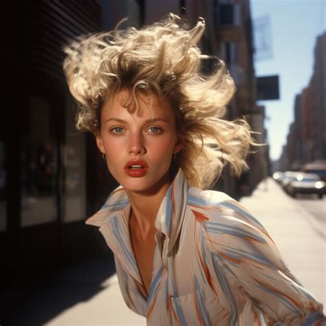 Premium Ai Image Close Up Portrait Of Woman With Blonde Hair
