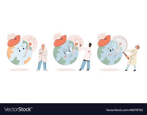 Global Warming High Temperature And Hot Weather Vector Image