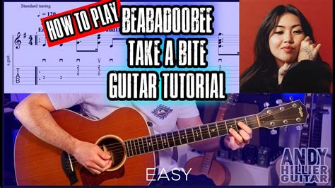 How To Play Beabadoobee Take A Bite Guitar Tutorial Lesson Youtube