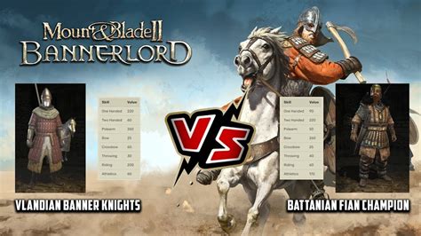 Vlandian Banner Knight Vs Battanian Fian Champion Mount Blade II