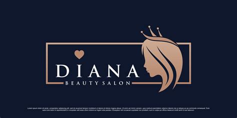 Elegant Beauty Logo Design For Woman Salon With Creative Element And