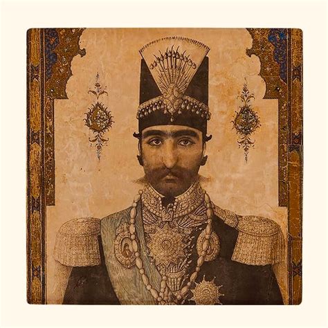 Persian Coasters | Qajar King | Persian Shah Home Decor | Gifts