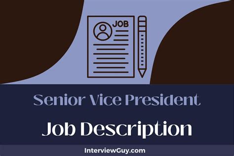 Senior Vice President Job Description [Updated for 2024]