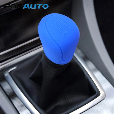 FORAUTO Car Gear Shift Collars Silicone Gear Head Shift Knob Cover For