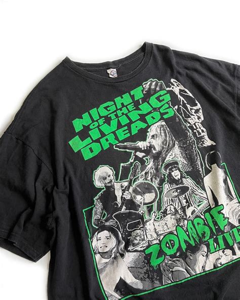 Used Rob Zombie ロブゾンビ Night Of Living Dreads バンド ツアー Tシャツ