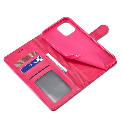 Lc Imeeke Iphone Wallet Magnetic Stand Case Rose