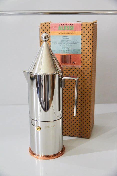 Alessi Aldo Rossi Coffee Maker La Conica 6 Cups 30cl Mirror Polished Stainless