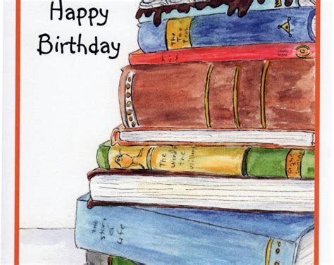 Birthday Book Cake Stack Of Books Candles Birthday Cake Four Pack